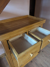 Load image into Gallery viewer, Baby changing dresser unit | solid pine | dressing table with drawers
