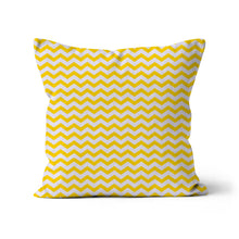Load image into Gallery viewer, Yellow chevron Cushion

