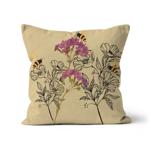 Floral bees Cushion