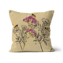 Load image into Gallery viewer, Floral bees Cushion
