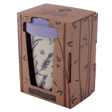 Load image into Gallery viewer, Bamboo  Lavender Fields Screw Top Travel Mug - FurniturefromtheOaks
