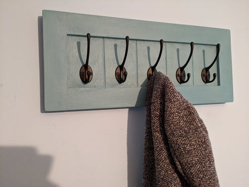 Painted boarded style coat rack - FurniturefromtheOaks