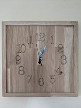 Load image into Gallery viewer, solid oak wall clock - FurniturefromtheOaks
