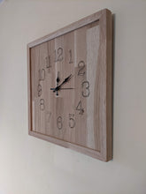 Load image into Gallery viewer, solid oak wall clock - FurniturefromtheOaks
