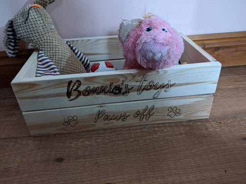 personalized dog toy storage crate - FurniturefromtheOaks